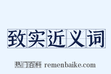 致实近义词是什么意思的图片